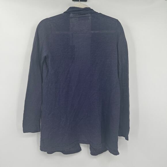 NWT Tahari Womens Fall Beachy Lightweight 100% Linen Open Front Cardigan Size S - Picture 5 of 5